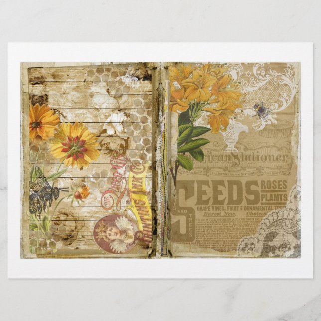 Garden Junk Journal Scrapbook (Voorkant)