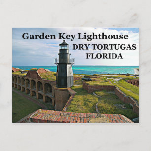 Garden Key Lighthouse, Dry Tortugas, FL-Briefkaart Briefkaart