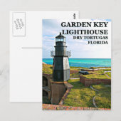 Garden Key Lighthouse, Dry Tortugas, FL-Briefkaart Briefkaart (Voorkant / Achterkant)