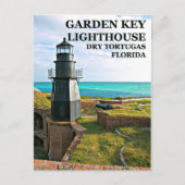 Garden Key Lighthouse, Dry Tortugas, FL-Briefkaart Briefkaart (Voorkant)
