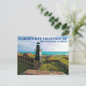 Garden Key Lighthouse, Dry Tortugas, Florida Briefkaart (Staand voorkant)
