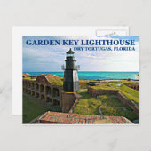 Garden Key Lighthouse, Dry Tortugas, Florida Briefkaart (Voorkant / Achterkant)