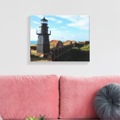 Garden Key Lighthouse, Dry Tortugas Florida Canvas Afdruk (Insitu (Woonkamer))