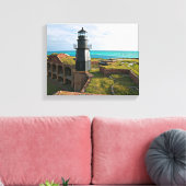 Garden Key Lighthouse, Dry Tortugas Florida Canvas Afdruk (Insitu (Woonkamer))