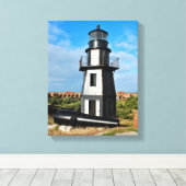 Garden Key Lighthouse, Dry Tortugas Florida Canvas Afdruk (Insitu (Houten vloer))