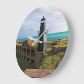 Garden Key Lighthouse, Dry Tortugas Florida Grote Klok (Hoek)