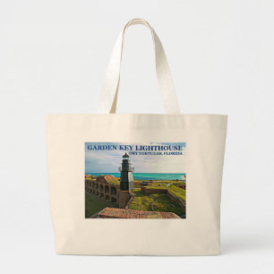 Garden Key Lighthouse, Dry Tortugas Florida Grote Tote Bag