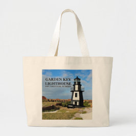 Garden Key Lighthouse, Dry Tortugas Florida Grote Tote Bag