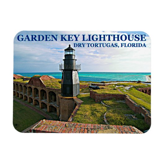 Garden Key Lighthouse, Dry Tortugas Florida Magneet (Horizontaal)