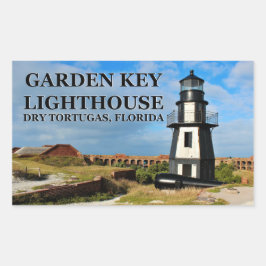 Garden Key Lighthouse, Dry Tortugas Florida Rechthoekige Sticker