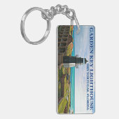 Garden Key Lighthouse, Dry Tortugas Florida Sleutelhanger (Voorkant Links)