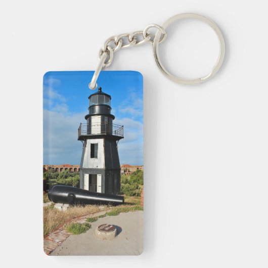 Garden Key Lighthouse, Dry Tortugas Florida Sleutelhanger (achterkant)