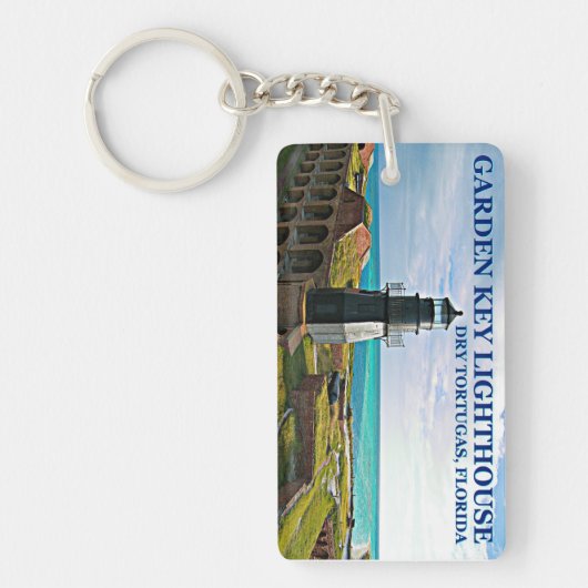Garden Key Lighthouse, Dry Tortugas Florida Sleutelhanger (Voorkant)