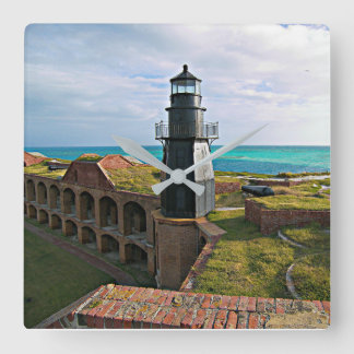 Garden Key Lighthouse, Dry Tortugas Florida Vierkante Klok