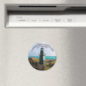 Garden Key Lighthouse, FL Round Magnet (Insitu (Vaatwasser))