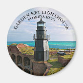 Garden Key Lighthouse, FL Round Magnet (Voorkant)