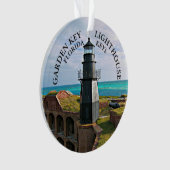Garden Key Vuurtoren, Dry Tortugas FL Ornament (voorkant)