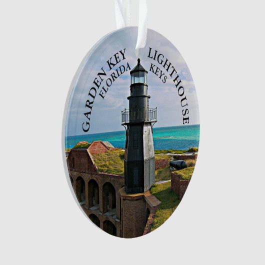 Garden Key Vuurtoren, Dry Tortugas FL Ornament (voorkant)