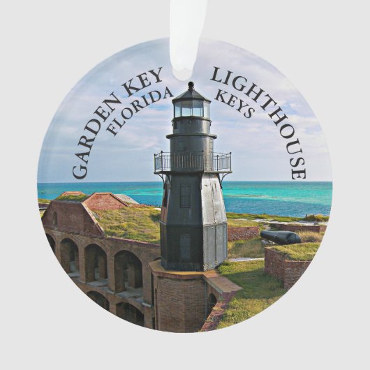 Garden Key Vuurtoren, Dry Tortugas FL Ornament (voorkant)