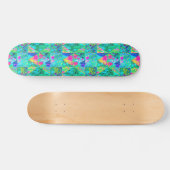 Garden Kilt Schilderen met Hydrangea en Blues Persoonlijk Skateboard (Horizontaal)
