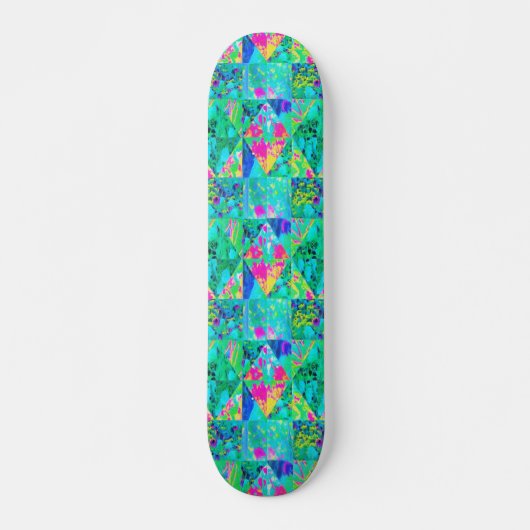 Garden Kilt Schilderen met Hydrangea en Blues Persoonlijk Skateboard (Voorkant)