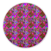 Garden Kilt Schilderen met kalkgroene hydrangea Keramische Knop (Voorkant)