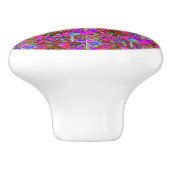 Garden Kilt Schilderen met kalkgroene hydrangea Keramische Knop (Zijkant)