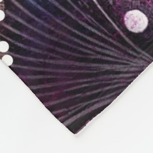 Garden Kitty Cat Floral Abstract Personalized Fleece Deken (Hoek)