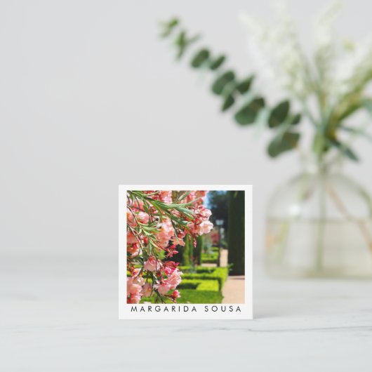 Garden Landscaper fotoreis toerisme Spanje Vierkante Visitekaartje (Staand voorkant)