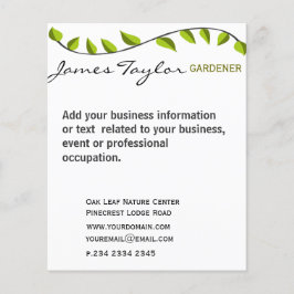 Garden Leaf Gardening Green Flyer