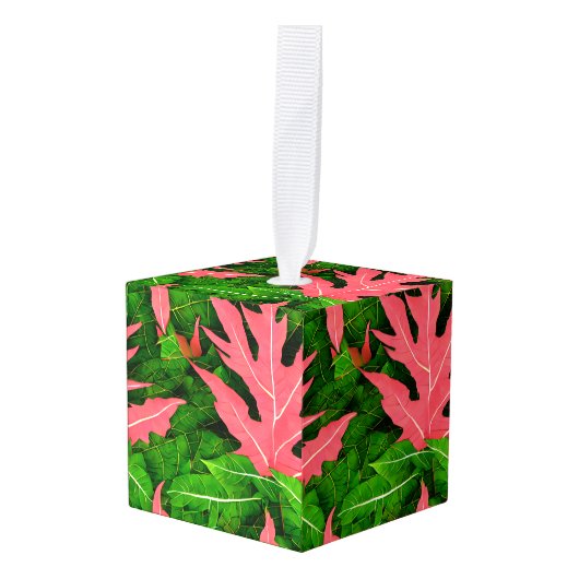 Garden Leaves Autumn Pattern Decoratie (Voorkant hoekig)