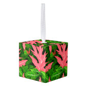 Garden Leaves Autumn Pattern Decoratie (Achter hoekig)