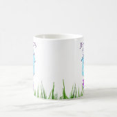 Garden: "Liefde groeit hier!" Birdhouse Pansies Koffiemok (Center)