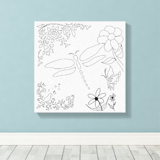 Garden Life DIY Schilder het Canvas Afdruk (Insitu (Houten vloer))