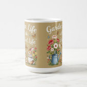 Garden life is the best life Coffee Mug Koffiemok (Center)