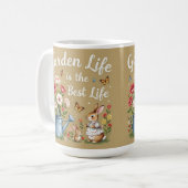 Garden life is the best life Coffee Mug Koffiemok (Voorkant links)