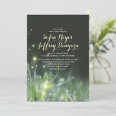 Garden Lights Romantische bruiloft uitnodigingen (Staand voorkant)