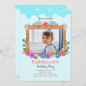 Garden Lijst foto Verjaardagsuitnodiging Kaart (Voorkant / Achterkant)