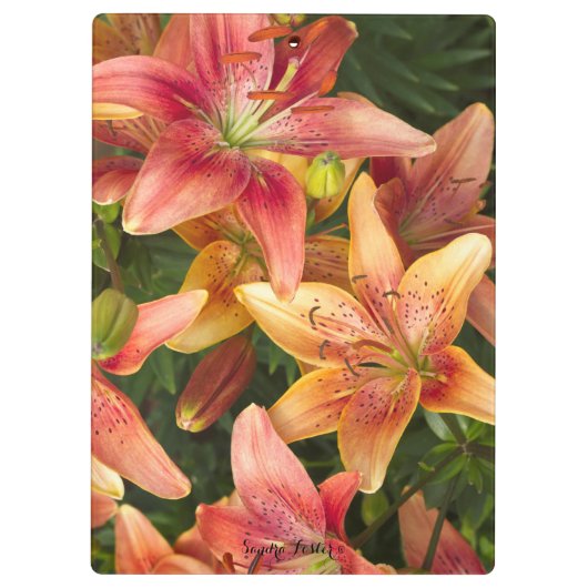 Garden Lilies Klembord (Achterkant)