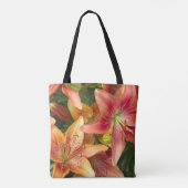 Garden Lilies Tote Bag (Achterkant)
