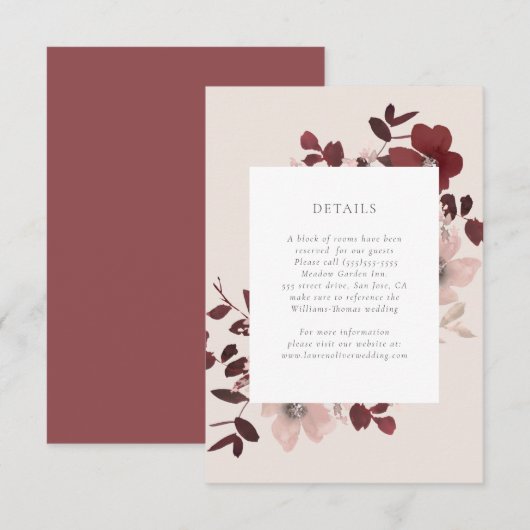 Garden Love Details Kaart (Voorkant / Achterkant)