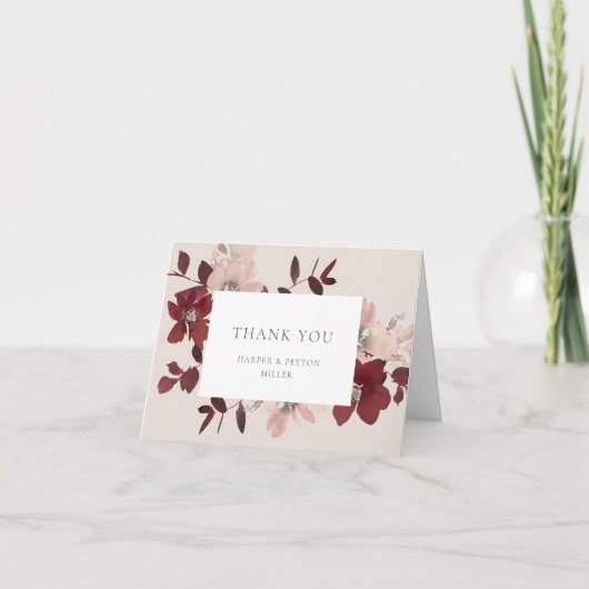 Garden Love Flat Dank je wel kaart (Voorkant)