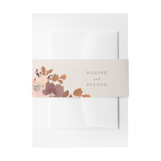 Garden Love Invitation Belly Band Uitnodigingen Wikkel (Voorkant Voorbeeld)