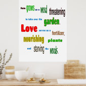 Garden Love Poster (Keuken)