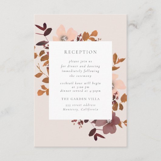 Garden Love Receptie Insert Kaart (Voorkant)