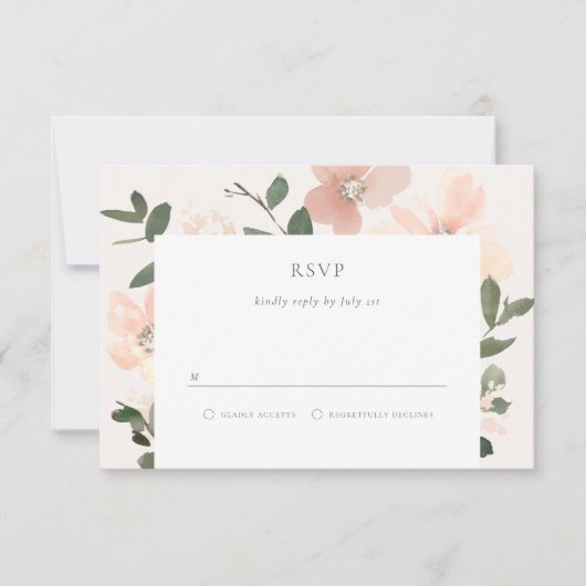 Garden Love RSVP-kaart RSVP Kaartje (Voorkant)