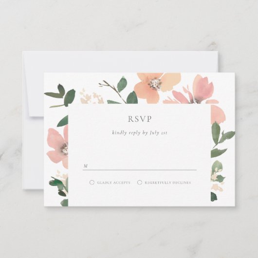 Garden Love RSVP Kaartje (Voorkant)