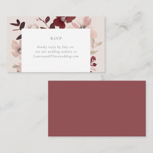 Garden Love RSVP via website Kaart (Voorkant / Achterkant)