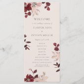 Garden Love Wedding Programma Programmakaart (Voorkant)