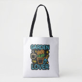 Garden Lover Canvas tas – Neon Style. (Voorkant)